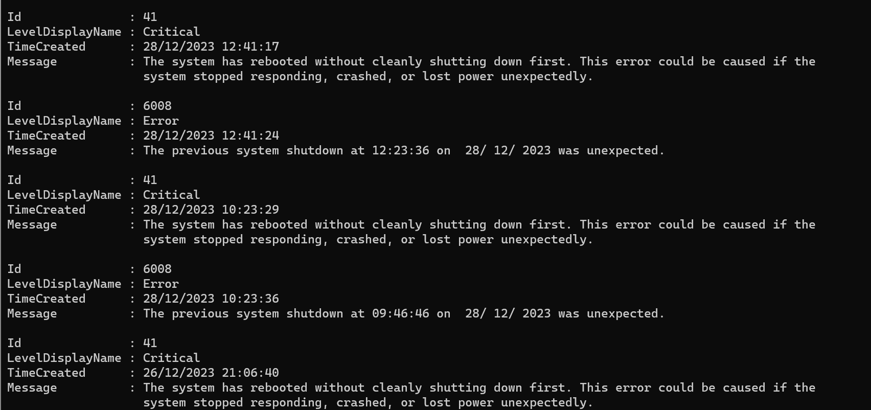 New PC, Critical Kernel Power error crash - Microsoft Q&A