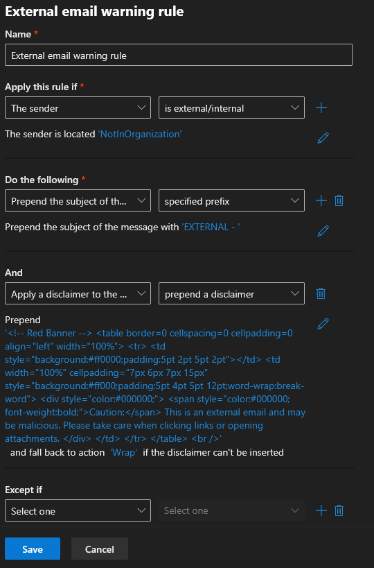 Colour in External Recipient Warning Banner Does not change in Outlook ...