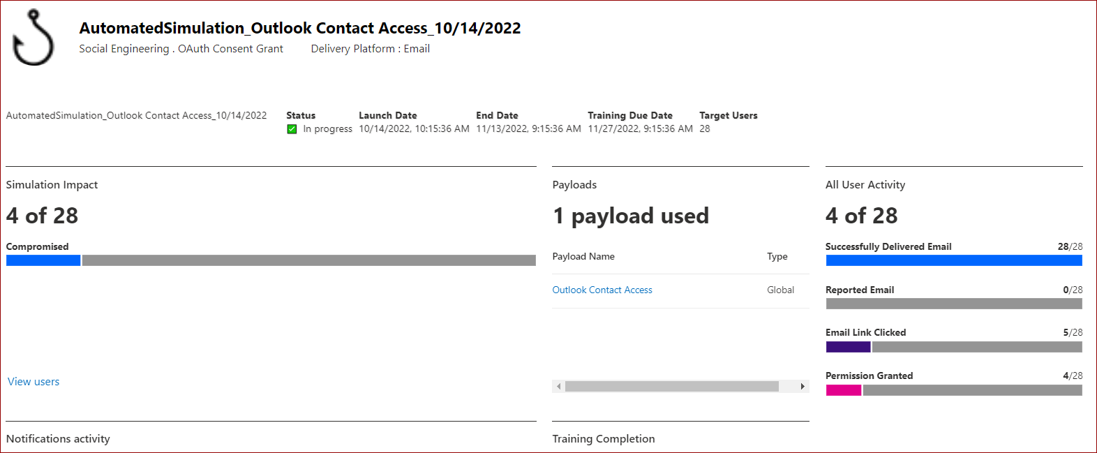 Microsoft Phishing Attack Simulation not tracking users who reported ...