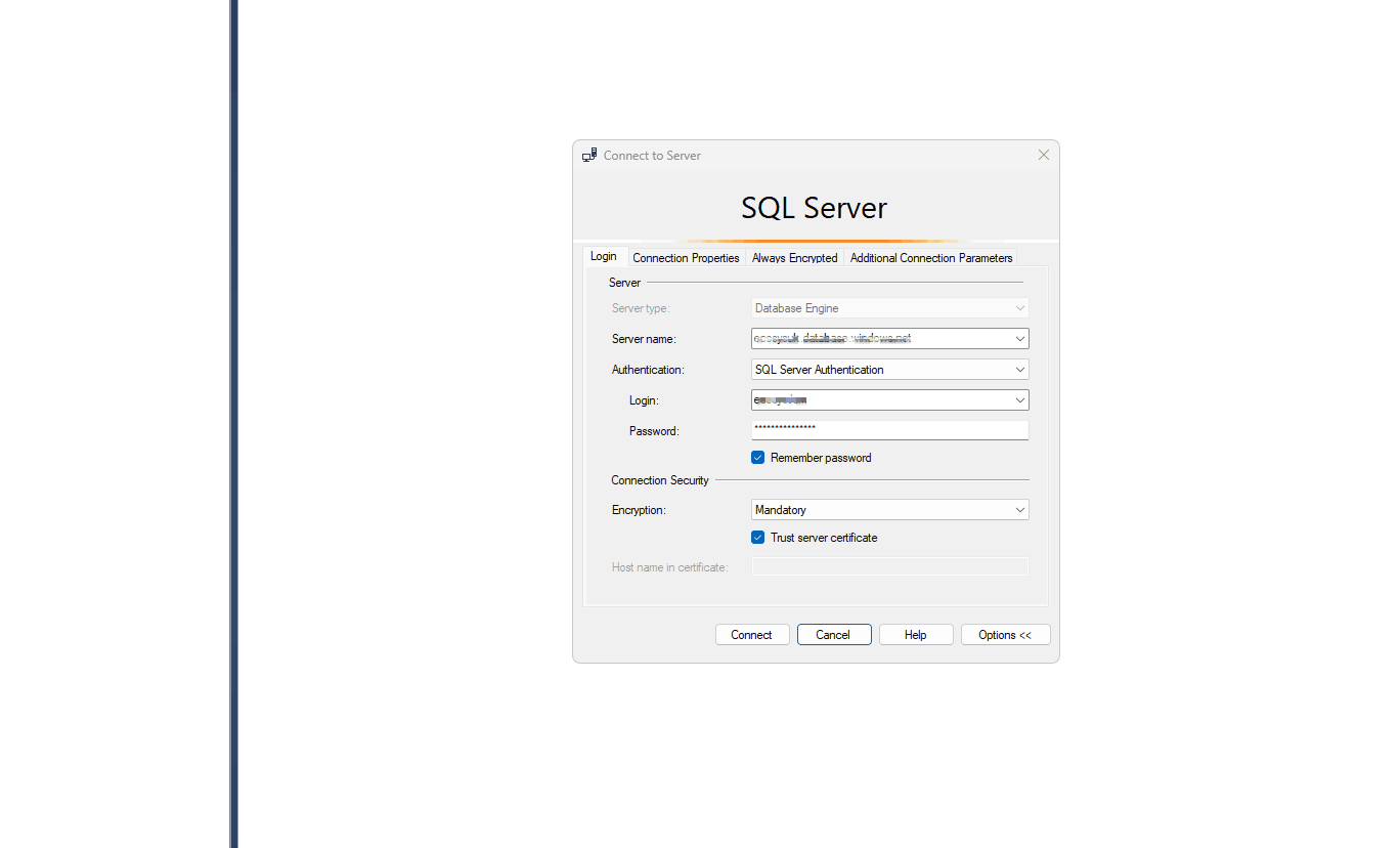 SSMS Azure Firewall rule