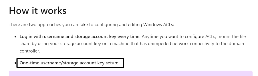 storage username and access key - Microsoft Q&A