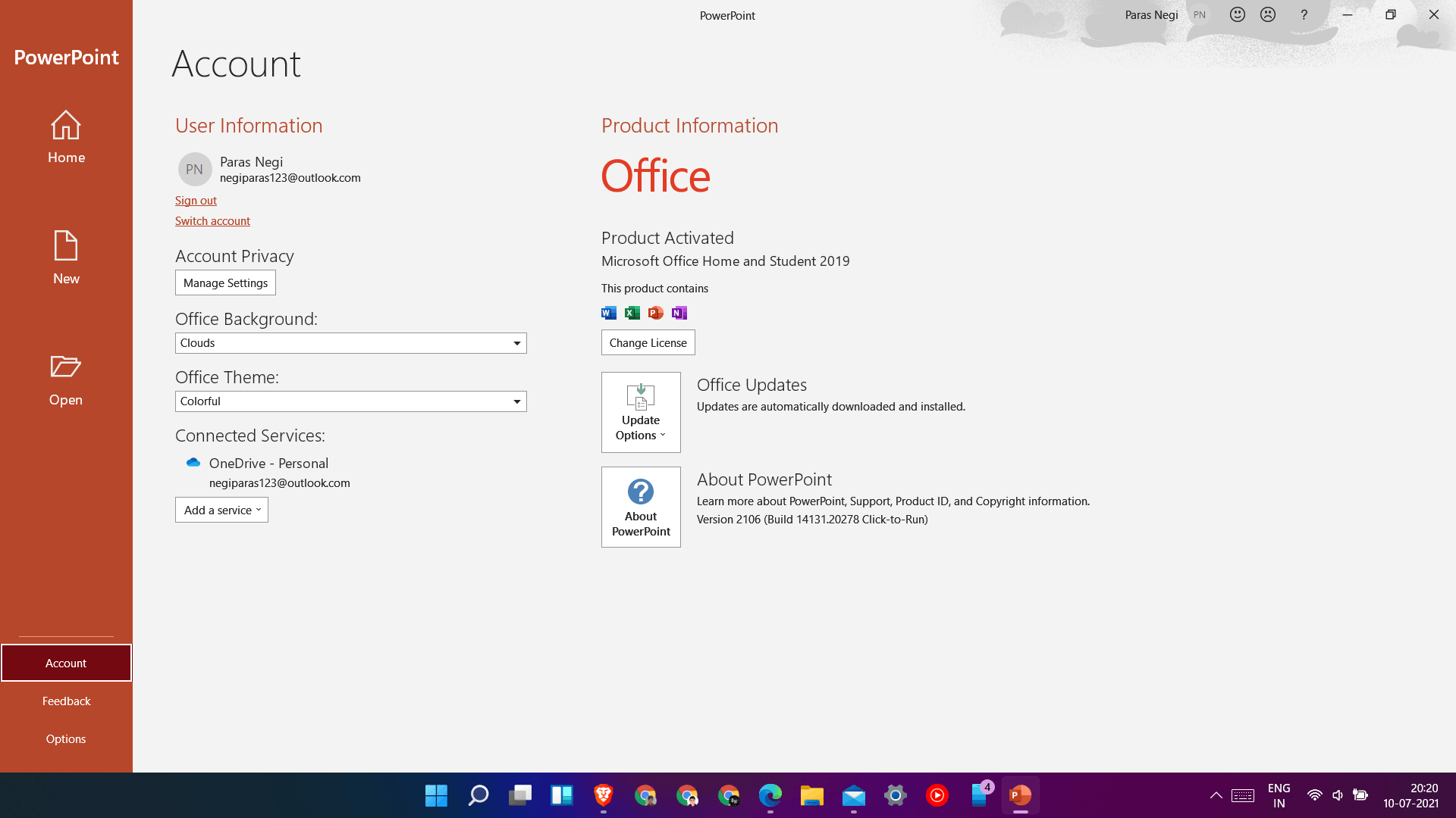 Designer ideas option missing in Power point 365 2019 - Microsoft Q&A