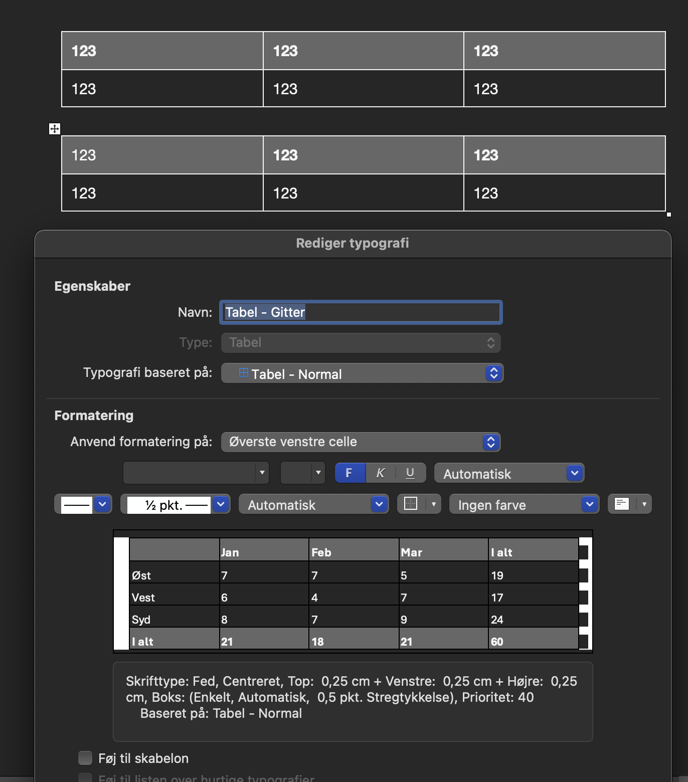 Table Typography Does Not Apple to First Cell in Header Row for Word ...