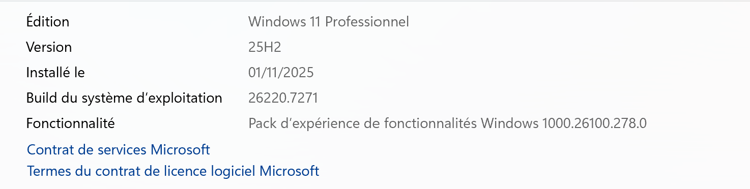 W11 25H2 Canal BETA 26220.7271