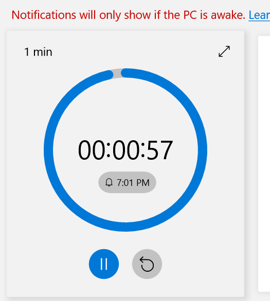 Alarms & Clock does not notify - Microsoft Q&A