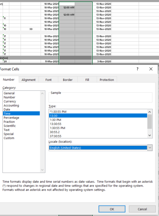 How do i format a cell in excel to interpret a number input to be time ...