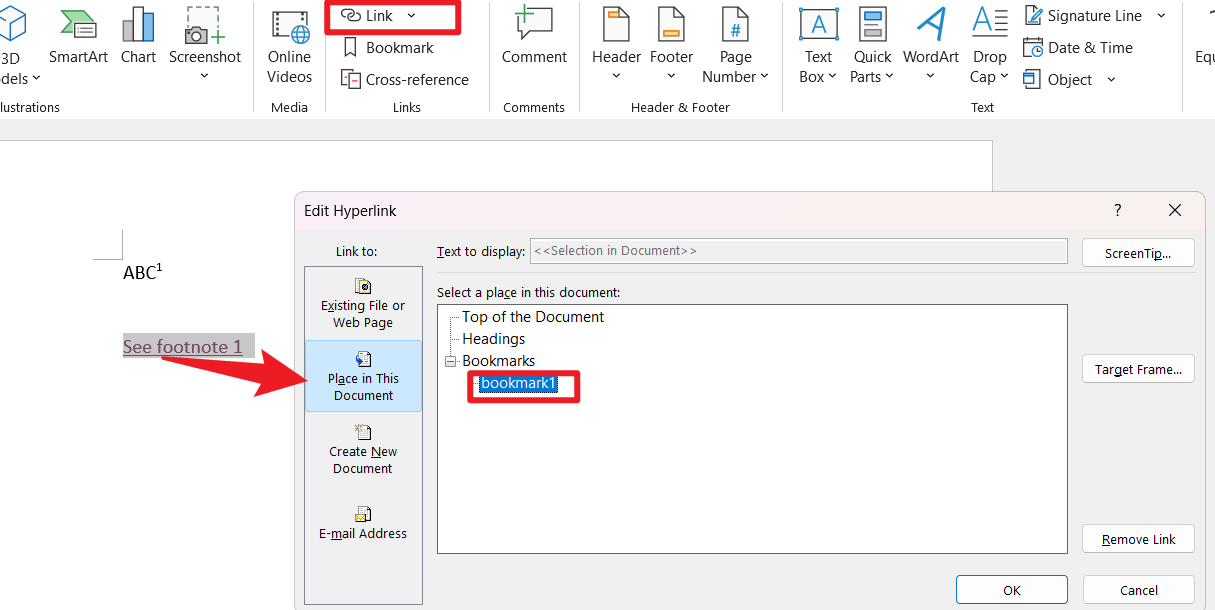 Cross reference doesn't work as footnote - Microsoft Q&A