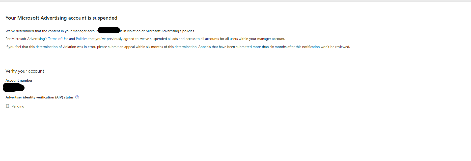 Account Suspended