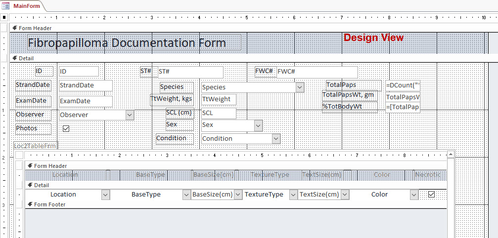 Subform in design view not same in the form view - Microsoft Q&A