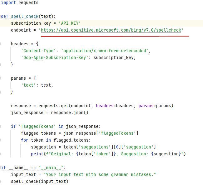 how to fix this change in Bing Spell check API, it is now combined with ...