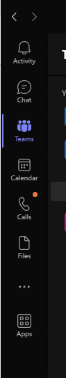 Meeting Button Missing From Teams Left Side Navigation Panel ...