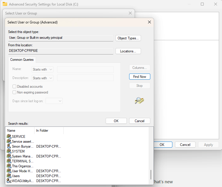 C:\ is not accessible, Access is denied - Microsoft Q&A