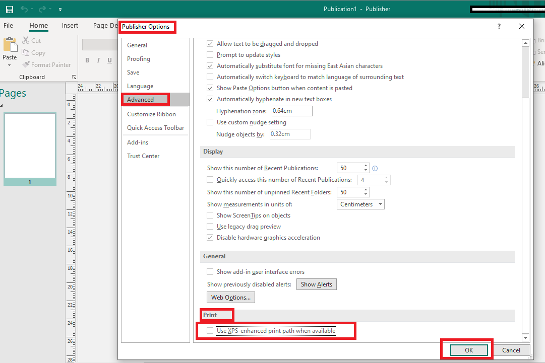 Trouble printing from Publisher - Microsoft Q&A