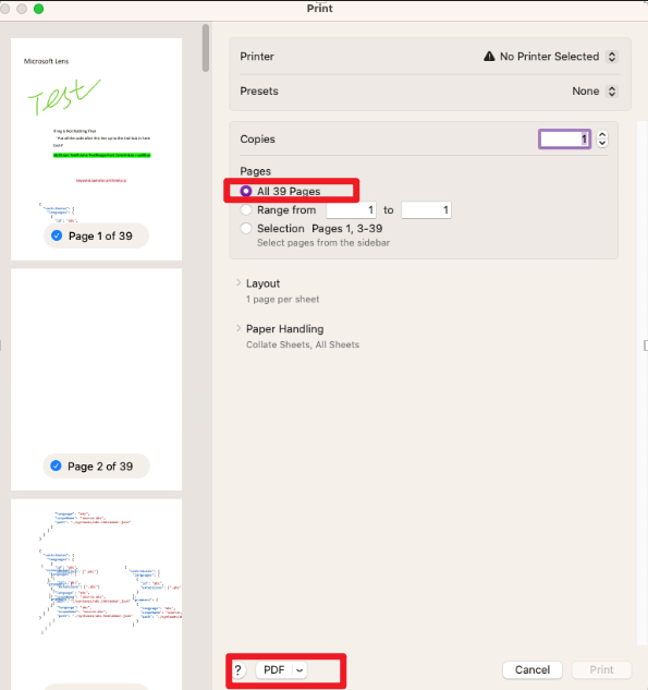 OneNote for mac no longer outputs a complete PDF. - Microsoft Q&A
