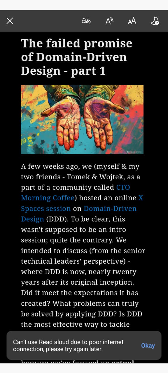 Read aloud not working on Microsoft Edge for Android - Microsoft Q&A
