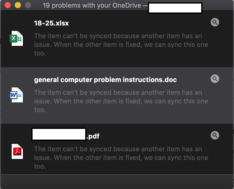 Onedrive no longer sync and show error message - Microsoft Q&A