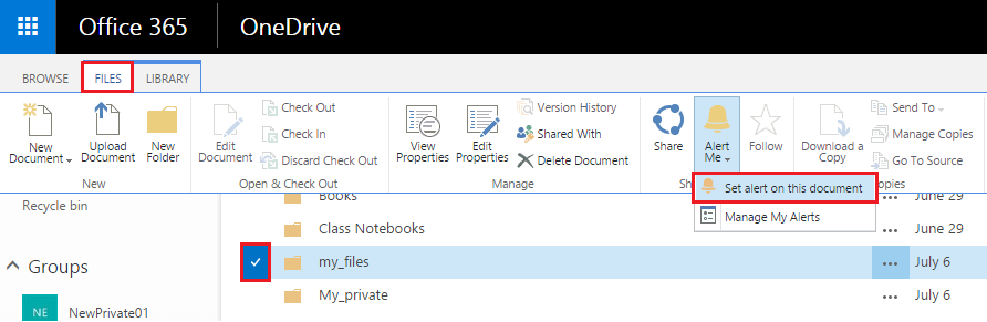 OneDrive Email Alerts - Microsoft Q&A
