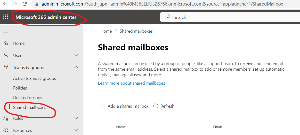 No option to create shared mailbox - Microsoft Q&A