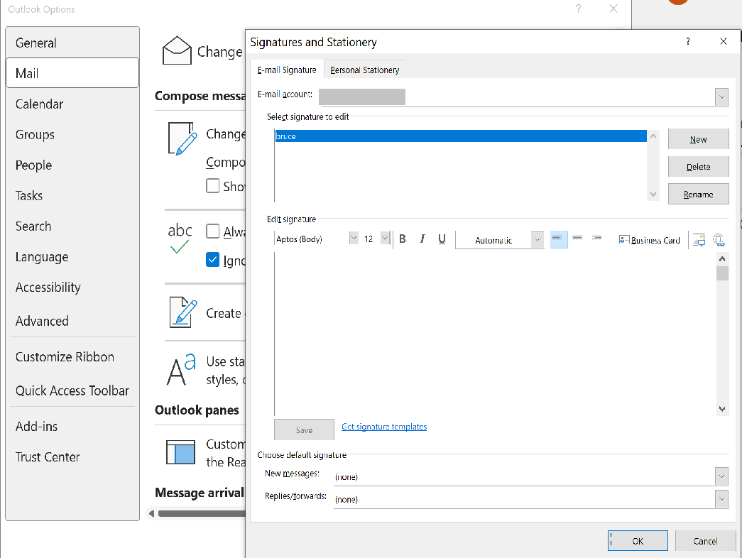 automatically adds the old signature in second email and includes new ...
