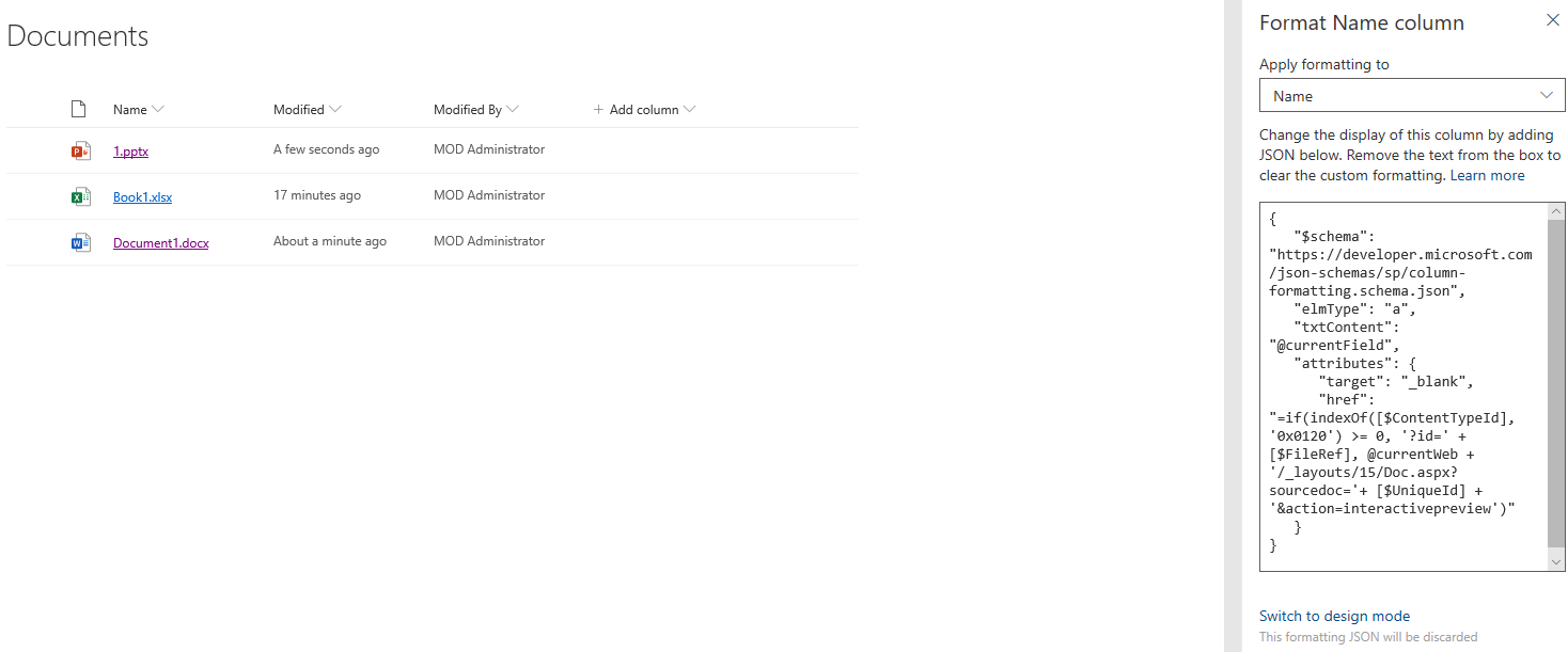 Set documents to Preview mode automatically when users open them ...