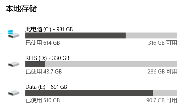 Windows 10 LTSC 2019 "Storage" in Setting shows wrong SSD capacity ...