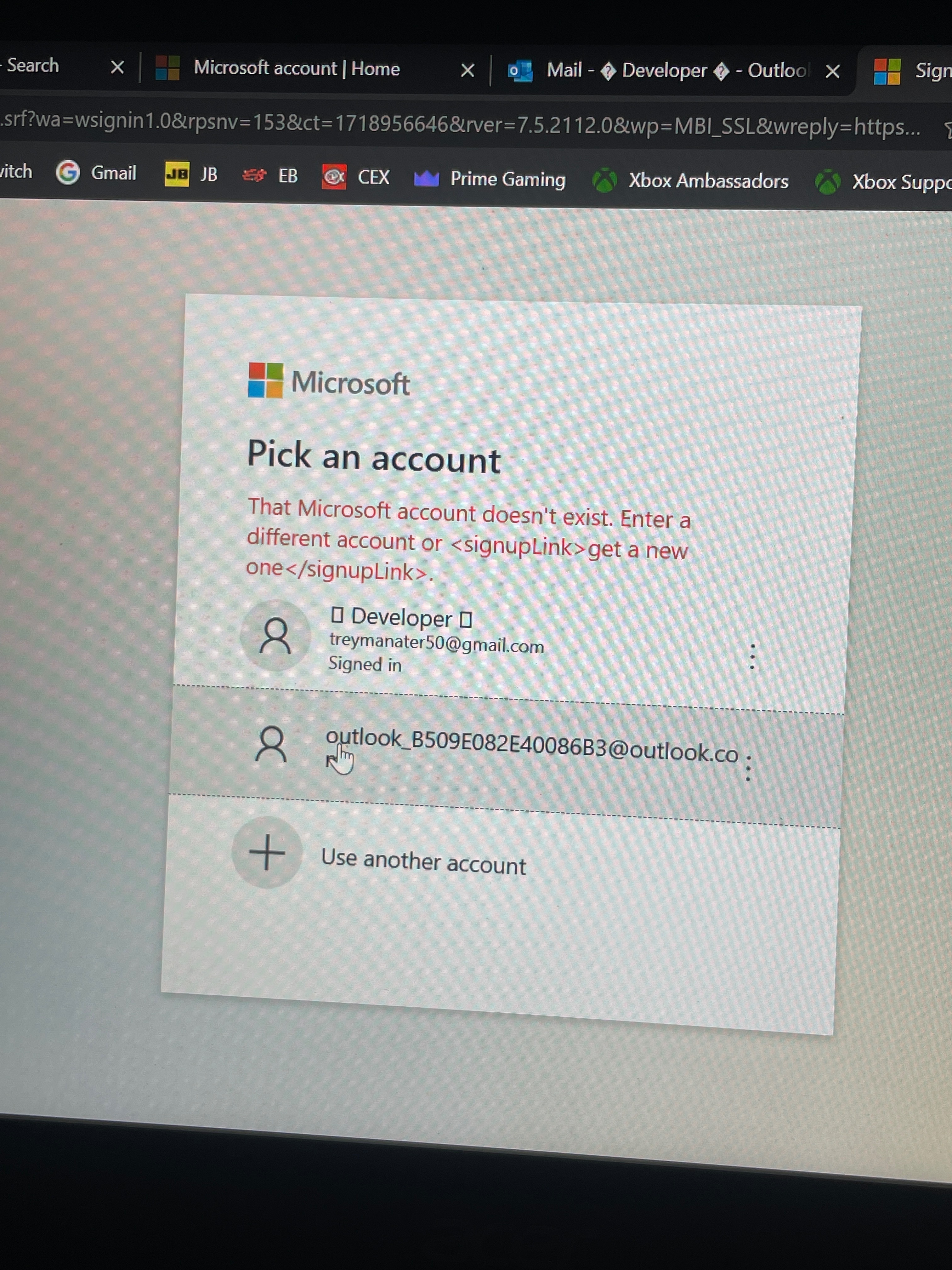 2 questions first is random outlook account with my Microsoft account 2 ...
