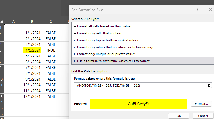 Excel Conditional Formatting Help - Microsoft Q&A