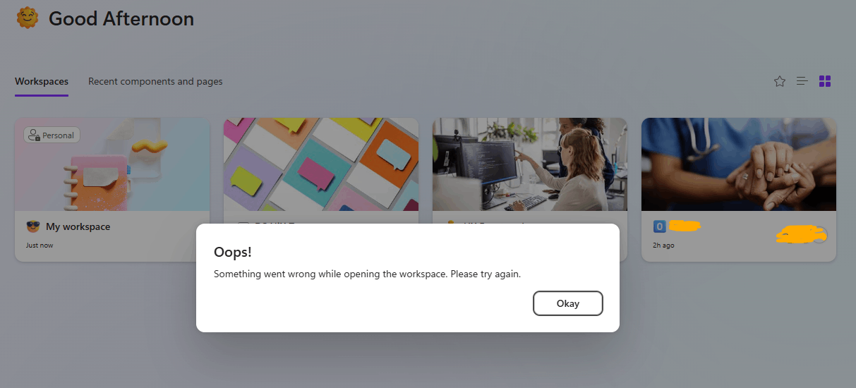 Lost Access to Loop Workspace – Still Listed but Cannot Open ...