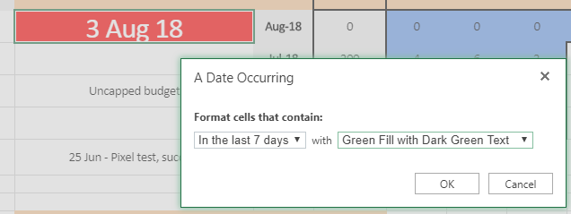 Excel Online - Conditional Formatting not working - Microsoft Q&A