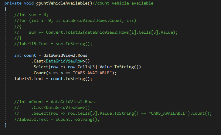 how to count the same name in datagridview c Microsoft Q A