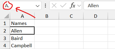 I have column A with an alphabetical of 246 names and column a list of ...