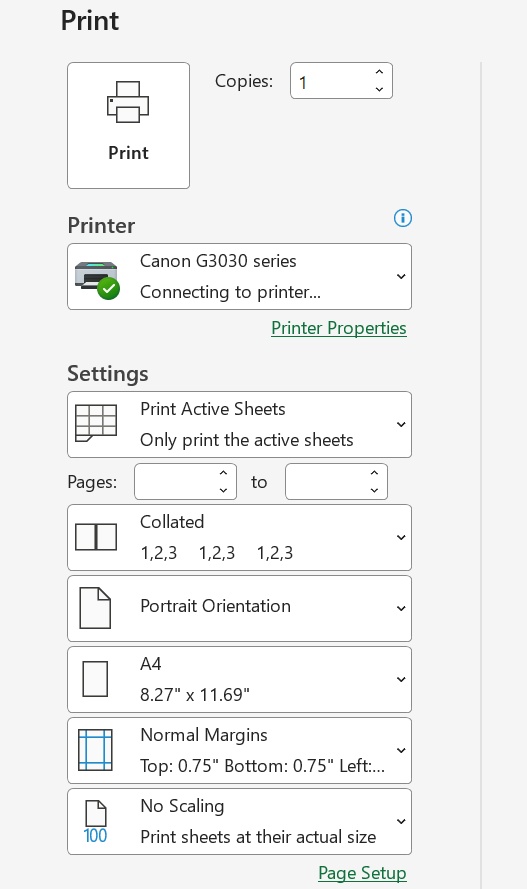 Print issues