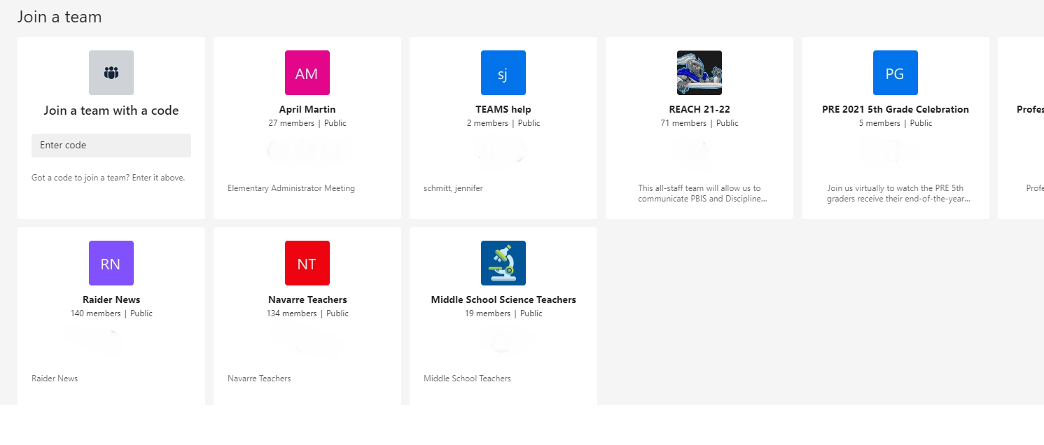 Join or Create Microsoft Team create button missing - Microsoft Q&A