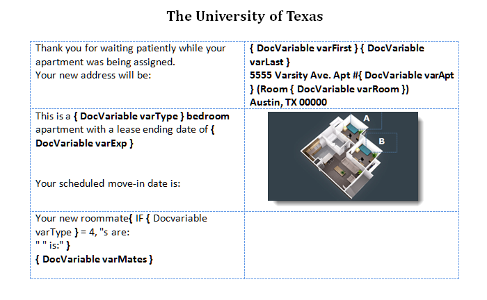 Using Mail Merge for Roommate assignment sheet - Microsoft Q&A