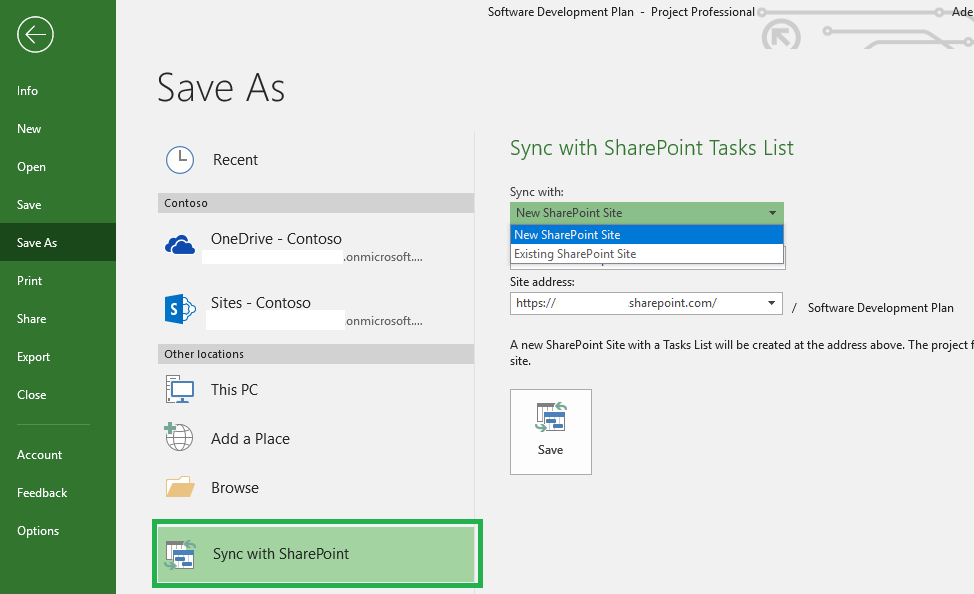 Saving SharePoint Project Sites to PWA - Microsoft Q&A