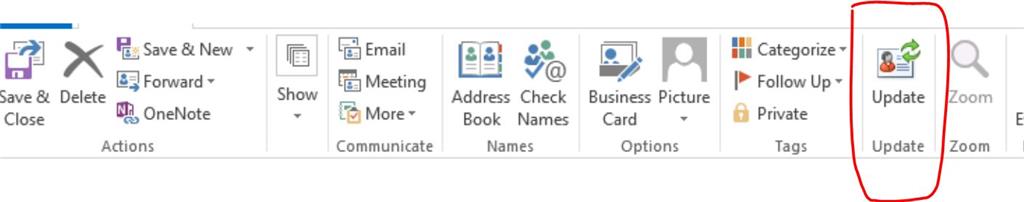 Outlook Contacts - Refresh Button removed? - Microsoft Q&A
