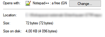 Small files have a disk space of 0 bytes - Microsoft Q&A