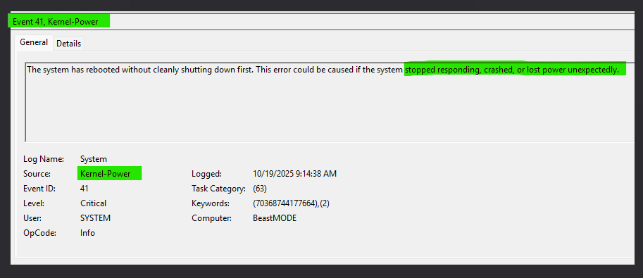Screen goes black and my PC restarts randomly with no BSOD or anything ...