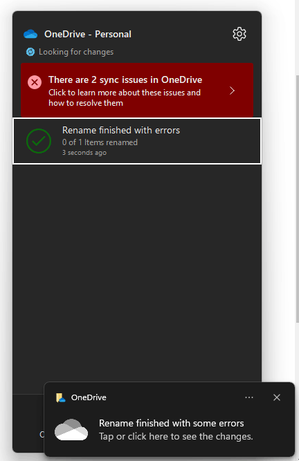 Cannot rename a directory with an illegal name on OneDrive. - Microsoft Q&A