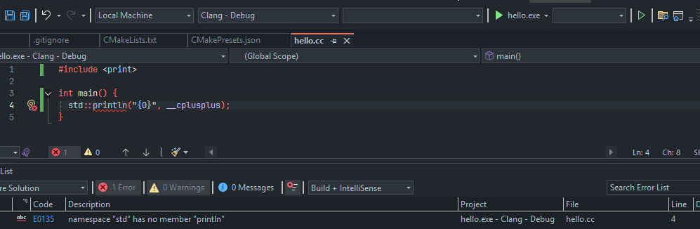 IntelliSense doesn't work properly with MSVC standard library and clang ...