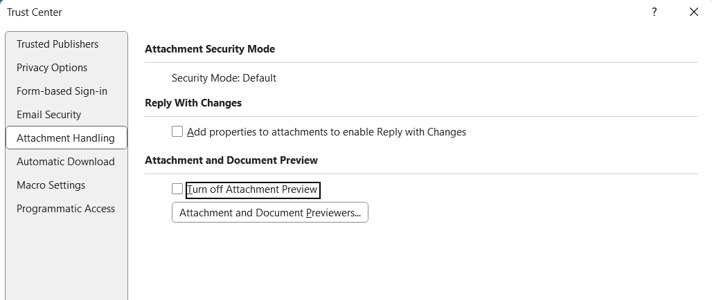 Outlook attachment preview does not display file sizes. - Microsoft Q&A