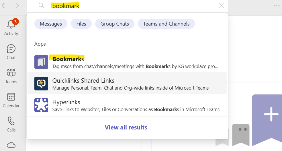 Bookmarks in Teams - Microsoft Q&A