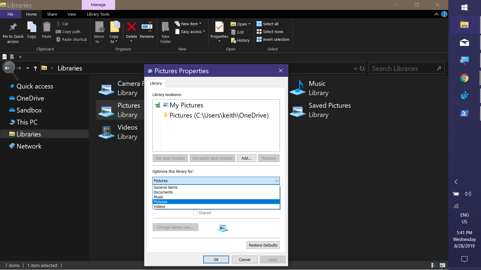 Windows 10 Library Grouping Labels - Microsoft Q&A