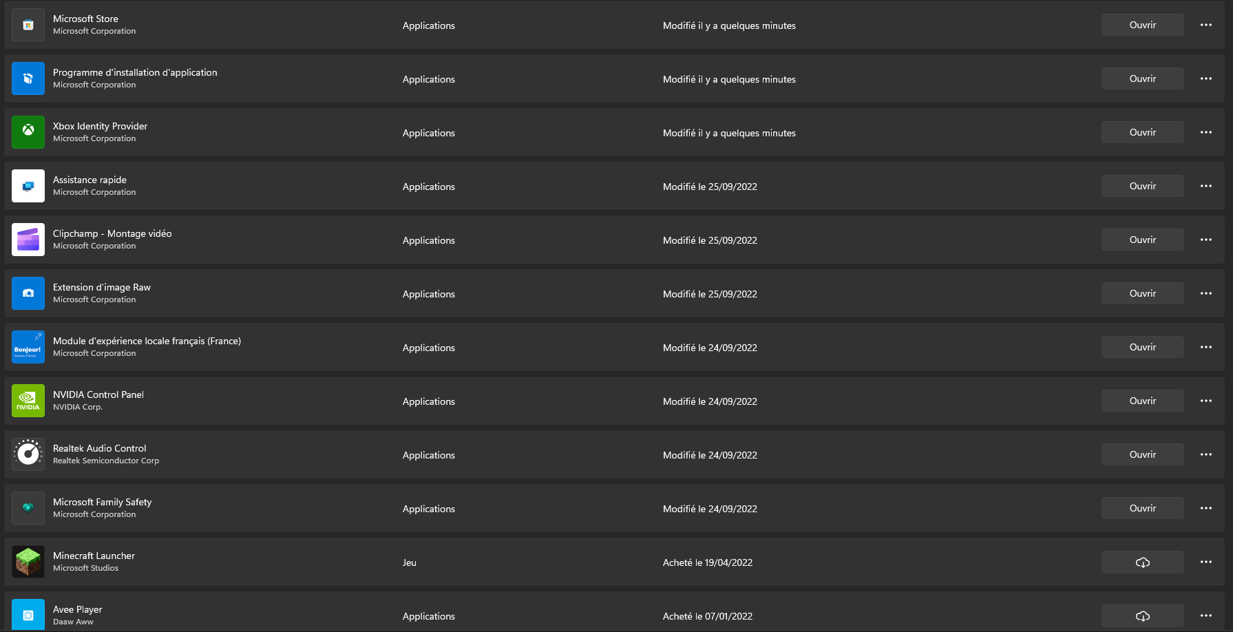 All Default Microsoft Apps are changed to "Microsoft WinRT Storage API ...
