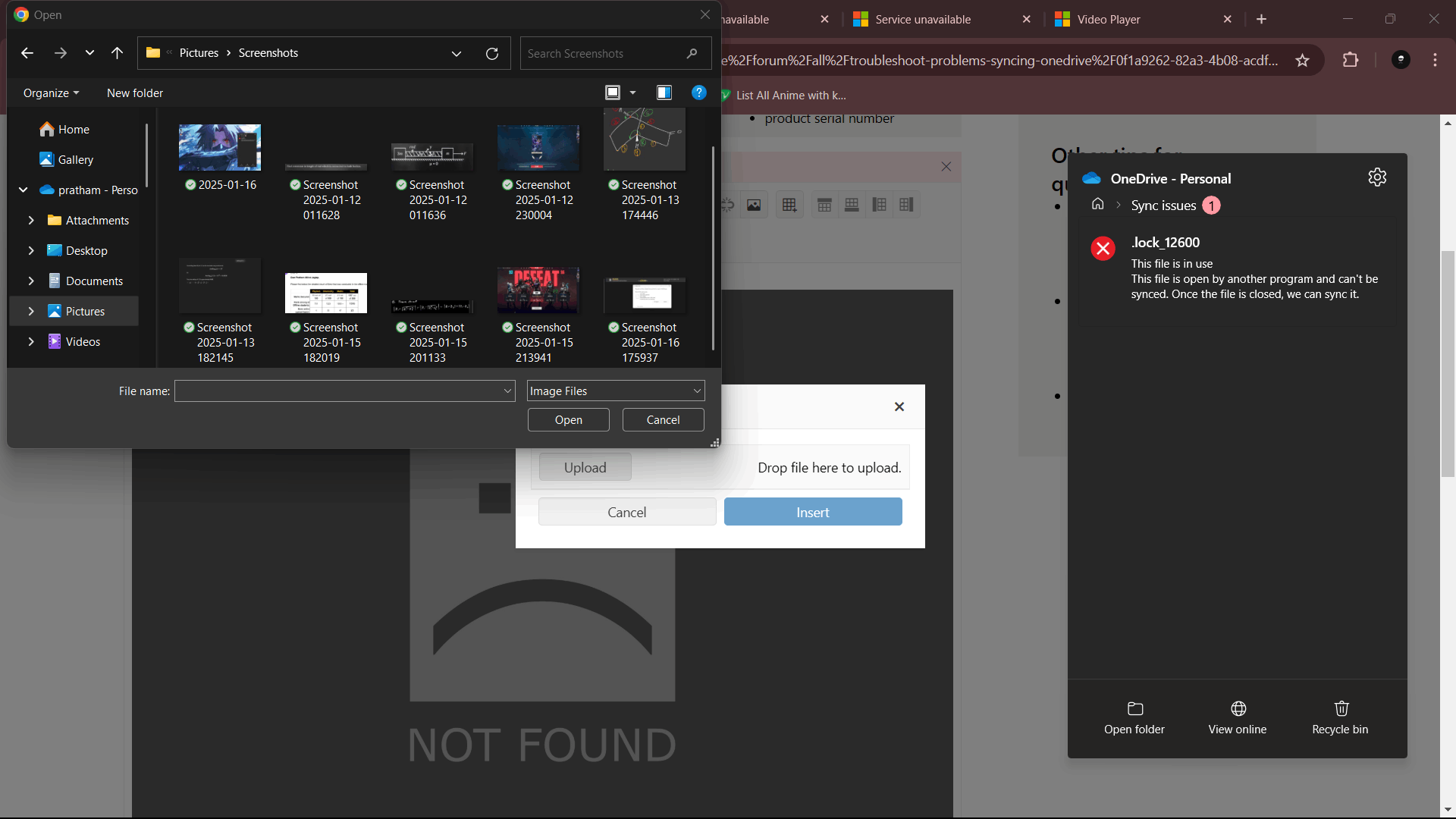 one drive .lock_12600, sometime .lock_7060,sometime .lock_1440 sync ...