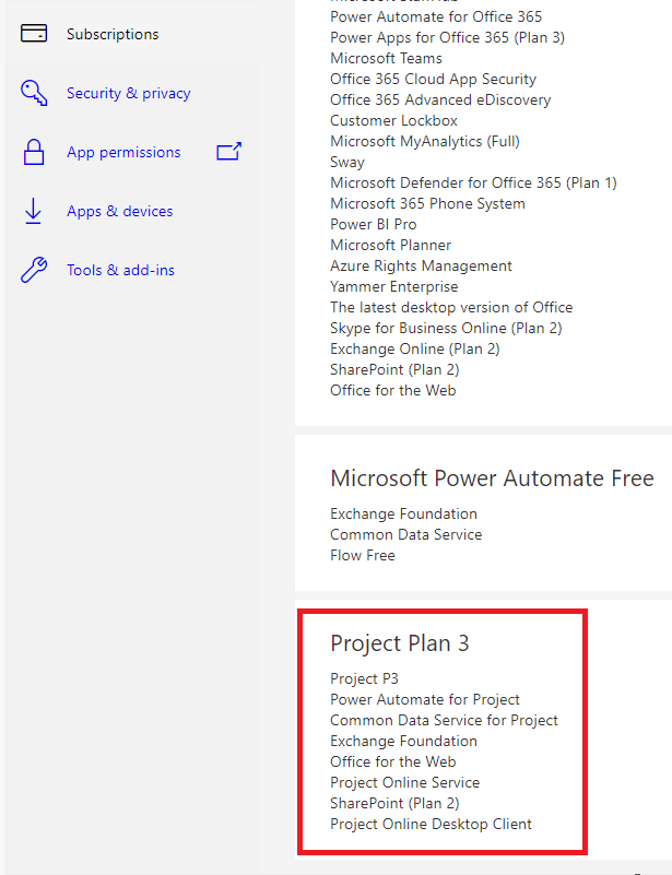 When I open Project I get a message that I don't have a license ...