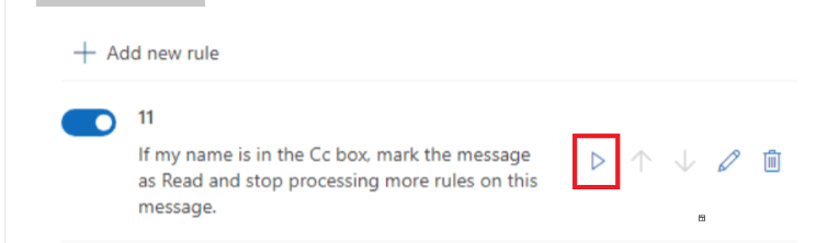 'Run Rule Now' is not visible for Forward To action while creating rule ...