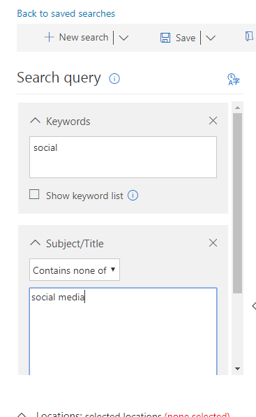 eDiscovery case sensitive search - Microsoft Q&A