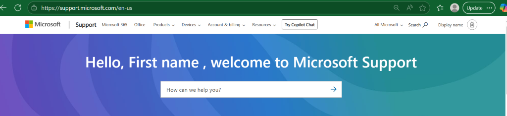 Greeting with old name in various webapp - Microsoft Q&A
