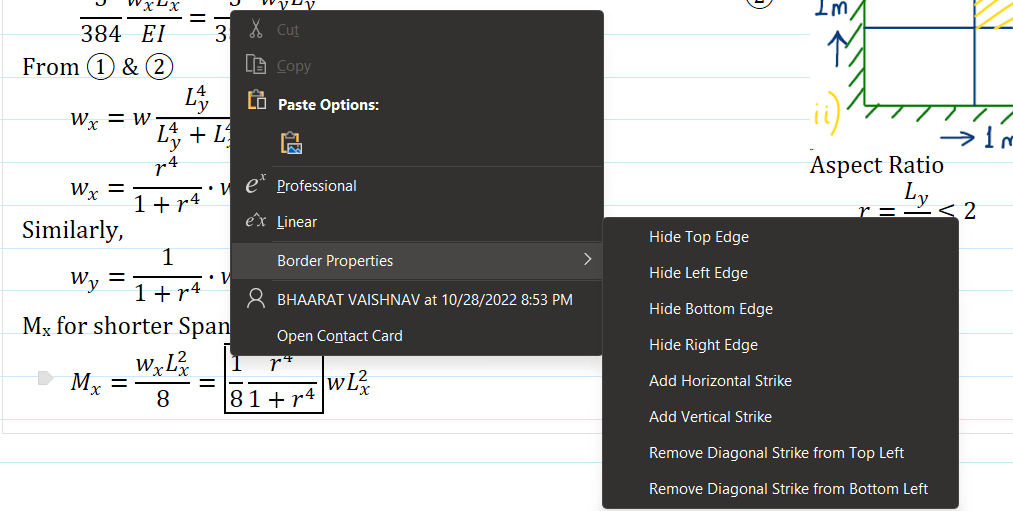 Diagonal strike is not visible in box equation!! - Microsoft Q&A